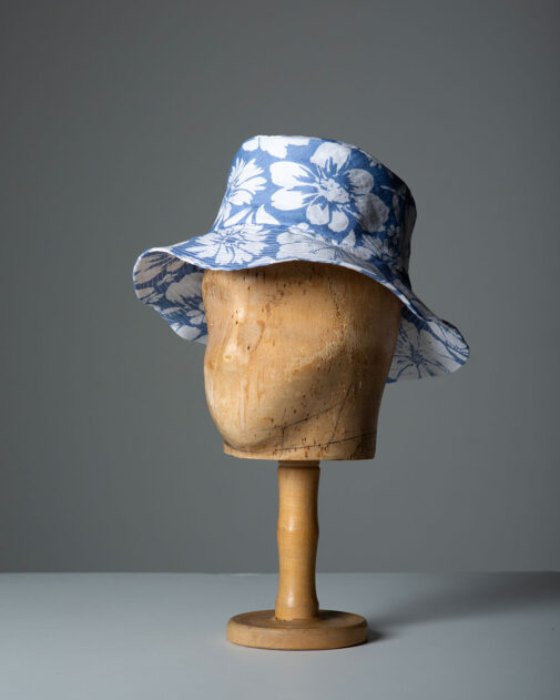 David Dunkley Fine Millinery King's Plate 2023 Whitney Linen Bucket Hat Millinery hat shop Toronto 224A8841