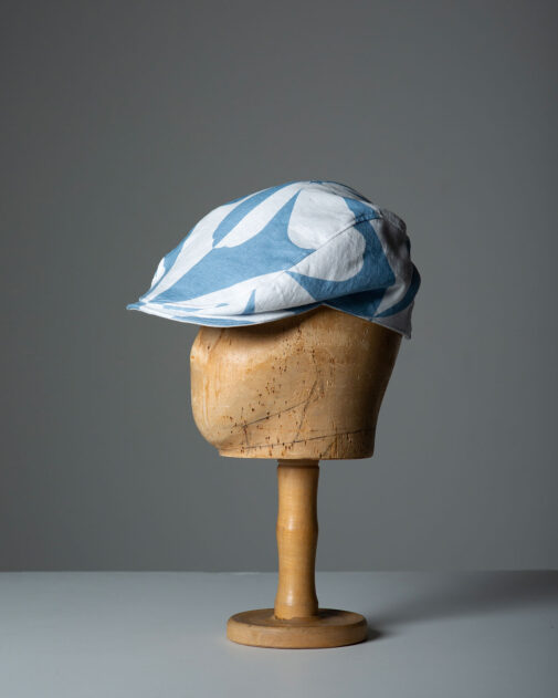 David Dunkley Fine Millinery King's Plate 2023 Whitney Linen Driving Cap Hat Millinery hat shop Toronto