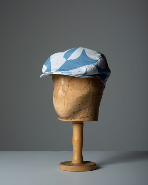 David Dunkley Fine Millinery King's Plate 2023 Whitney Linen Driving cap Hat Millinery hat shop Toronto